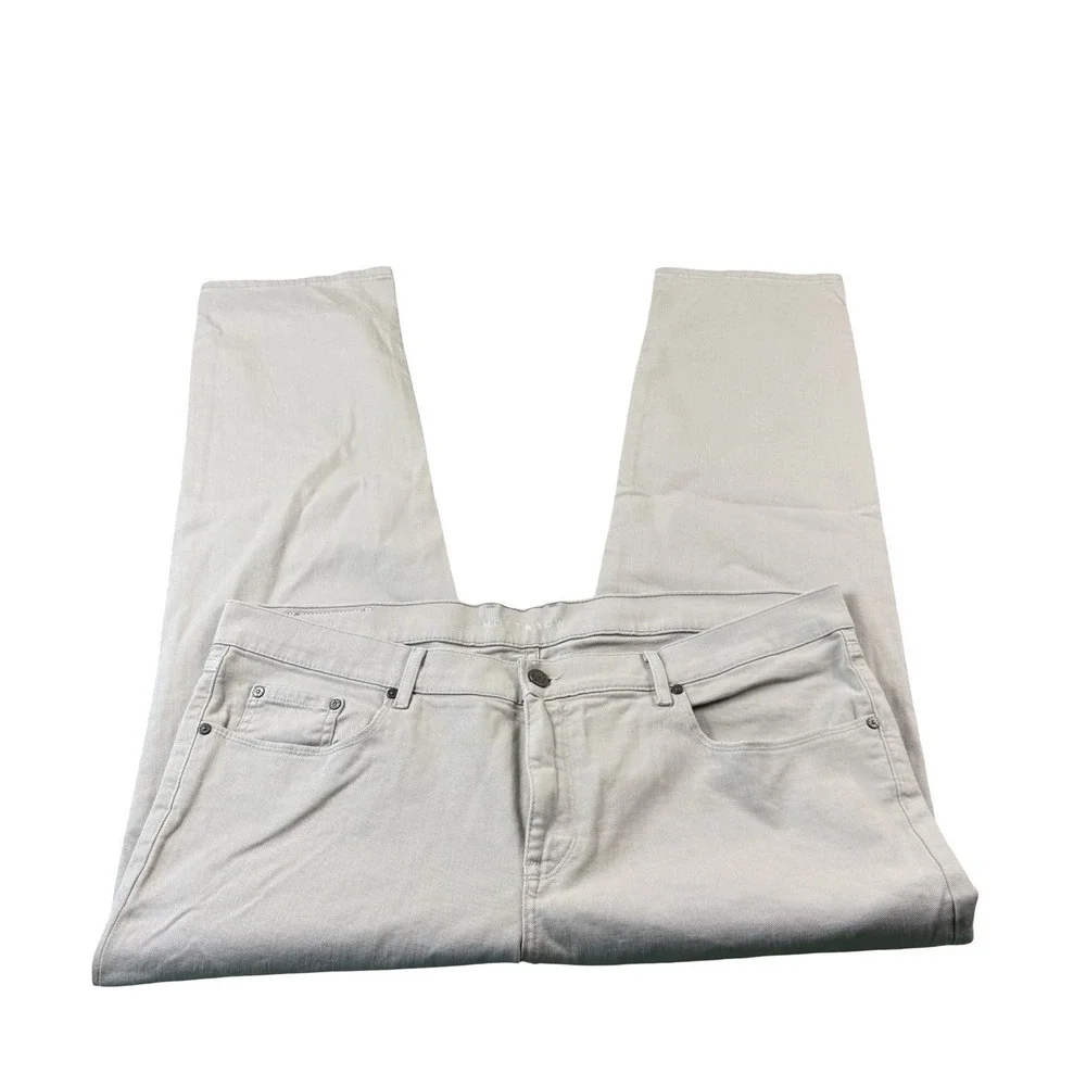 Mott & Bow Brown Stretch Denim Zipper Fly Mens Jeans Size 38X30 Slim